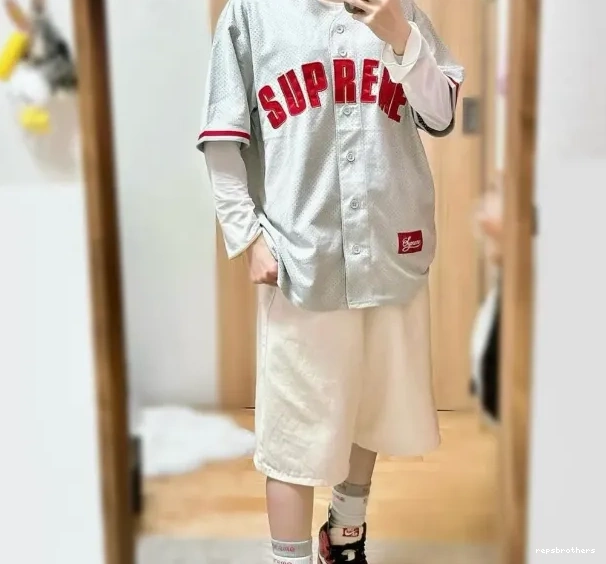 mesh BASEBALL 24SS JERSEY short sleeved MESH ULTRASUDE suede baseball 0612